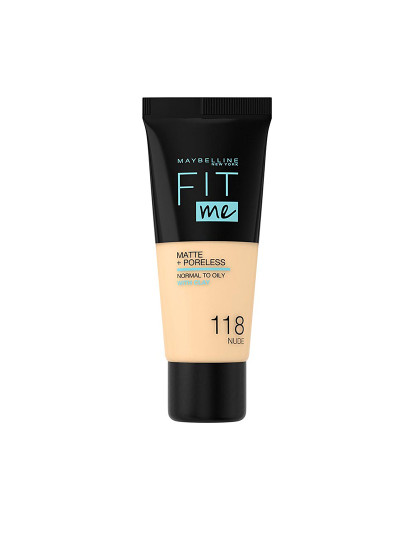 imagem de Base Fit Me Matte+Poreless #118-Nude1