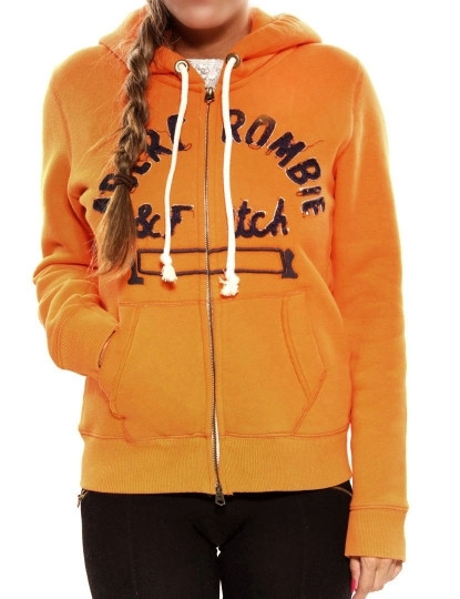 imagem de Sweatshirt C/ Fecho Senhora Laranja & Castanho1