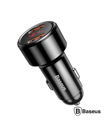 imagem de Adaptador Isqueiro PPS 2xUSB-A QC3.0 45W 6A Magic BASEUS    1