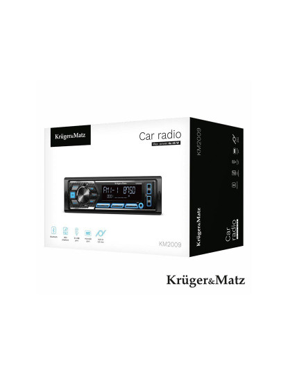 imagem de Auto-Rádio Mp3 Wma 4x40W C/ FM/AUX/SD/USB/BT Kruger Matz    3