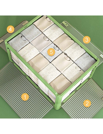 imagem de Caixa Armazenamento Dobrável 85 L Multifuncional Branco5