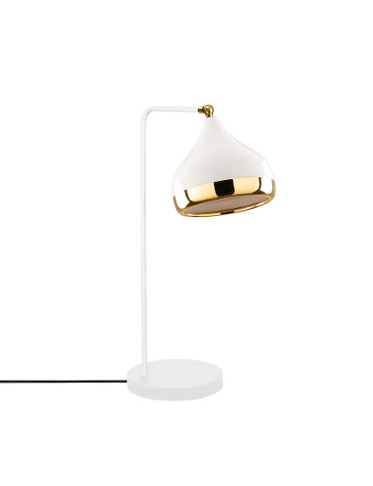 imagem de Candeeiro Mesa Yldo-6897 Branco Dourado2