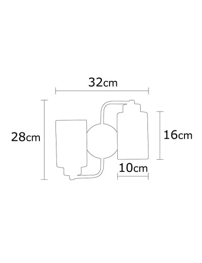 imagem de Candeeiro Parede Balcova-N-345 Preto3