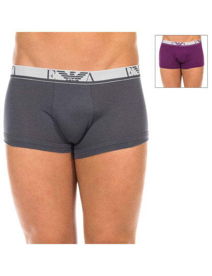 imagem de Pack 2 Boxers Homem Cinza / Roxo1