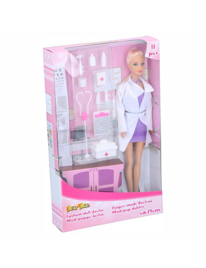 imagem de Boneca Fashion Doll Doctor 29cm C/ 10 Acessórios            1