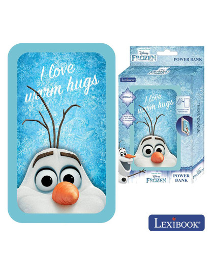 imagem de PoWerbank 4000ma C/ Cabo USB E Ventosas Frozen Lexibook     2