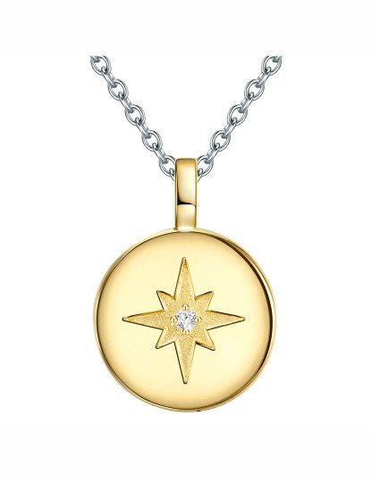 imagem de Colar de Prata Senhora Dourado Amarelo1