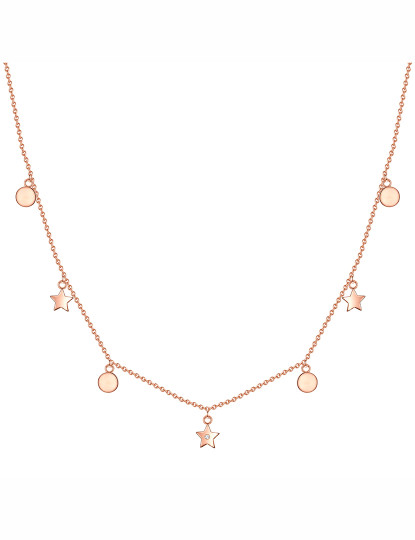 imagem de Colar de Prata Senhora Dourado Rosa1
