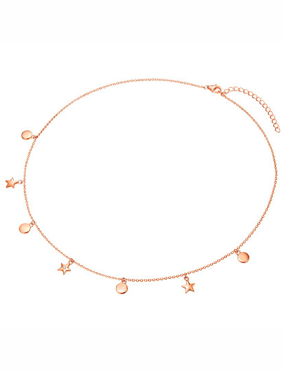 imagem de Colar de Prata Senhora Dourado Rosa2