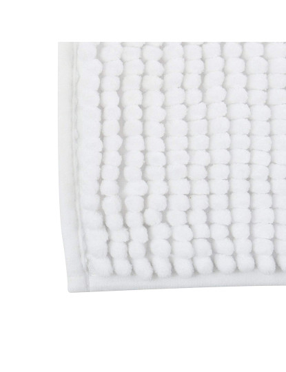 imagem de Tapete de banho de microfibra MSV chenille branco 40 x 60 cm5