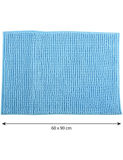 imagem de Tapete de banho chenille 60x90 cm bleu clair6