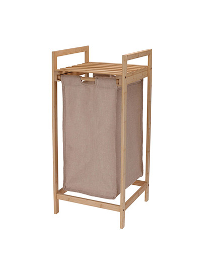 imagem de Wellhome cesta fria de bambu com prateleira 33x33x73cm1