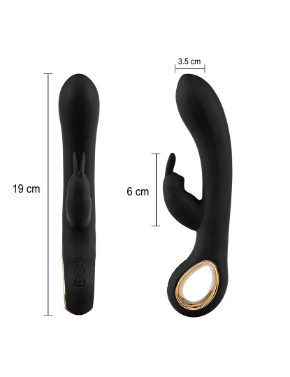 imagem de Vibrador Rabbit - Opção de aquecimento - 50 programas - Preto 4