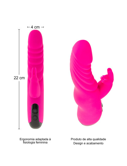 imagem de Vibrador Rabbit - 10 programas - Rosa3