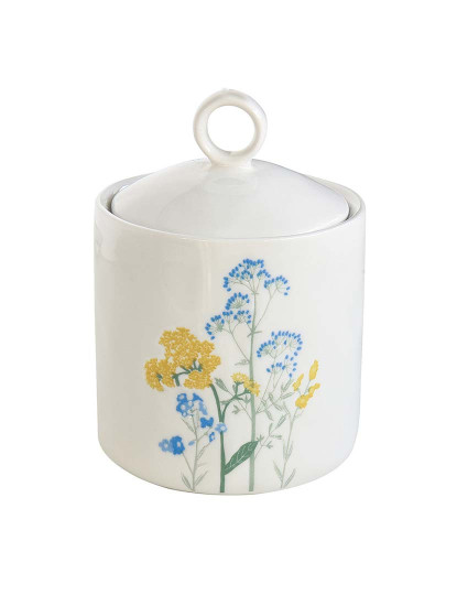 imagem de Frasco De Porcelana Ø 9X13H Cm Mille Fleurs Yellow1