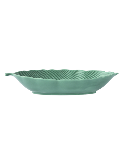 imagem de Tigela De Folhas Em Porcelana 36X16 Cm Folhas Verde Claro1