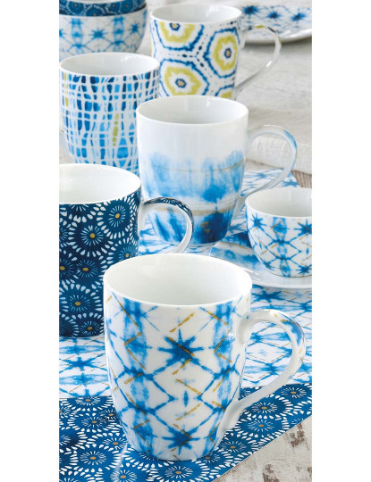 imagem de Conjunto De 4 Canecas De Porco 350 Ml Em Shibori3