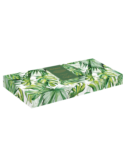 imagem de Folha De Porcelana 47X19 Cm Em Folhas Tropicais Verde2