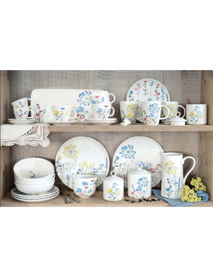 imagem de Frasco De Porcelana Ø 10,5X15,5H Cm Mille Fleurs Blue2