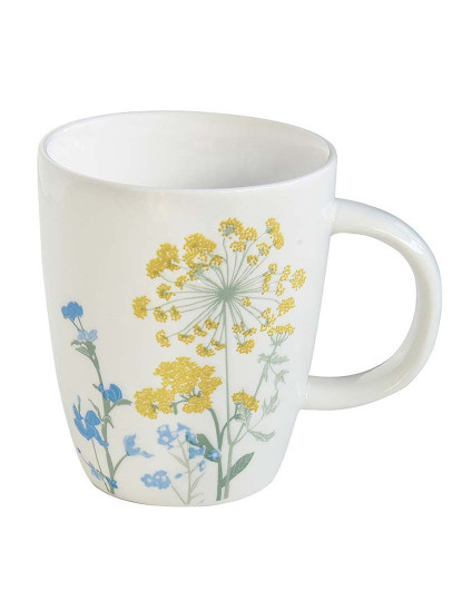 imagem de Caneca De Porcelana 350 Ml Em Mille Fleurs Amarelo1