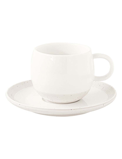 imagem de Conjunto 6 Chávena E Pires De Café Em Porcelana 120Ml Pastel & Trend Branco1