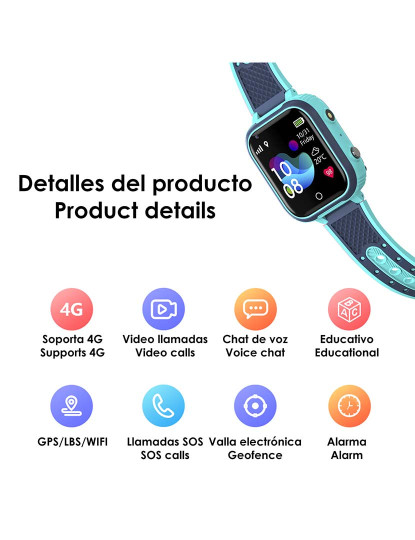 imagem de Smartwatch Kids LT21 Turquesa2