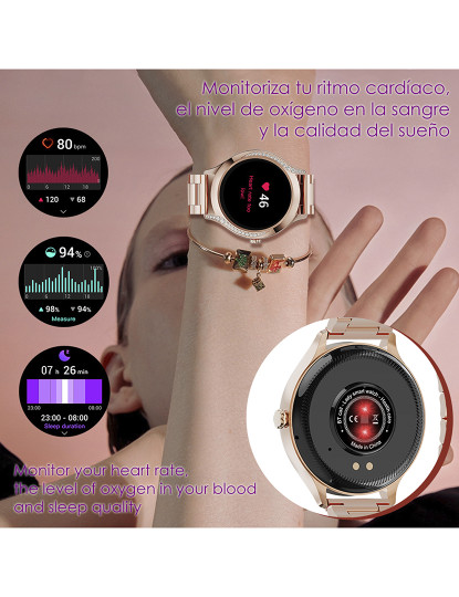 imagem de Smartwatch T214 Dourado Rosa2