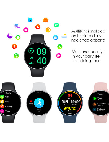 imagem de Smartwatch Microwear Watch8pro Rosa Claro6