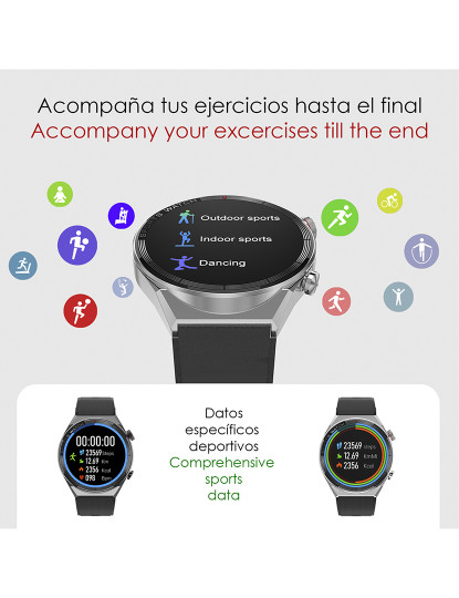 imagem de Smartwatch DT3MATE Couro3