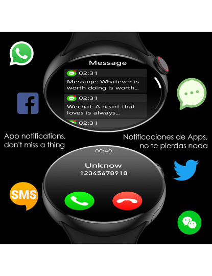 imagem de Smartwatch Microwear Watch8pro Branco4