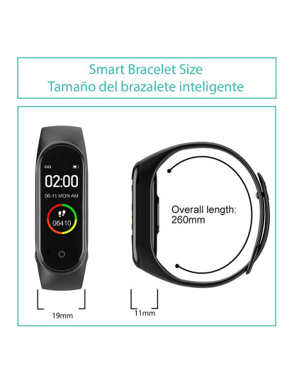 imagem de Smartband AK-M4 Vermelho5