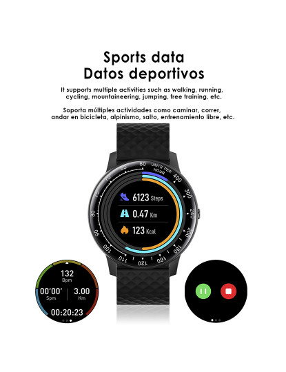 imagem de Smartwatch H30 Bordô3