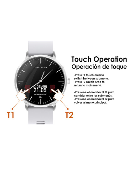 imagem de Smartwatch AK-H6 Branco5