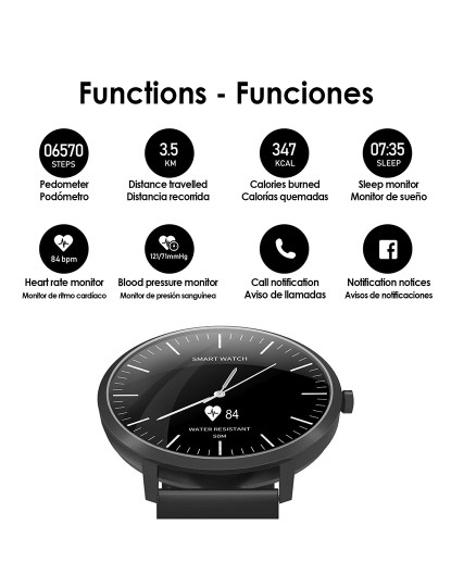 imagem de Smartwatch AK-H6 Branco2