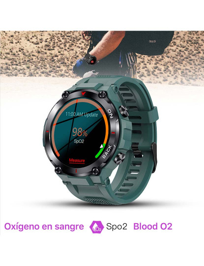 imagem de Smartwatch K37 Cinzento Claro3