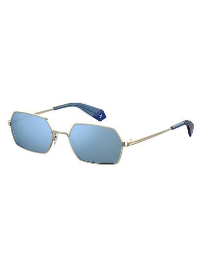 imagem de Óculos de Sol Unisexo Dourado Azul1