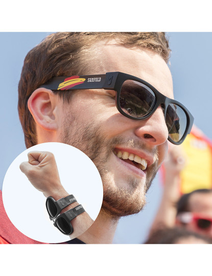 imagem de Óculos de sol enroláveis para copa do mundo Espanha em preto1