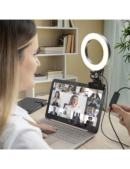 imagem de Aro de Luz Selfie com Pinça de Suporte Lumahoop 1