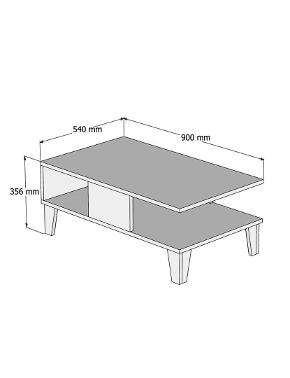 imagem de Mesa Centro Carvalho Branco5