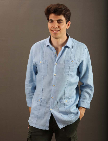 imagem de Camisa Cubana Com Bolsos1