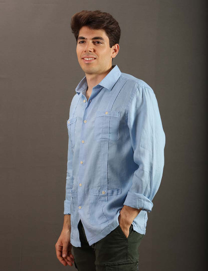 imagem de Camisa Cubana Com Bolsos2