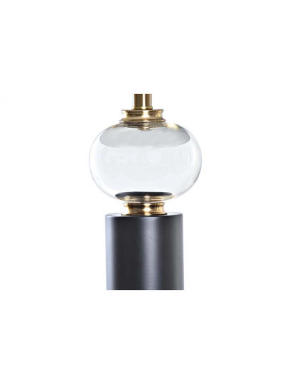 imagem de Candeeiro Mesa Metal Vidro Bola 3