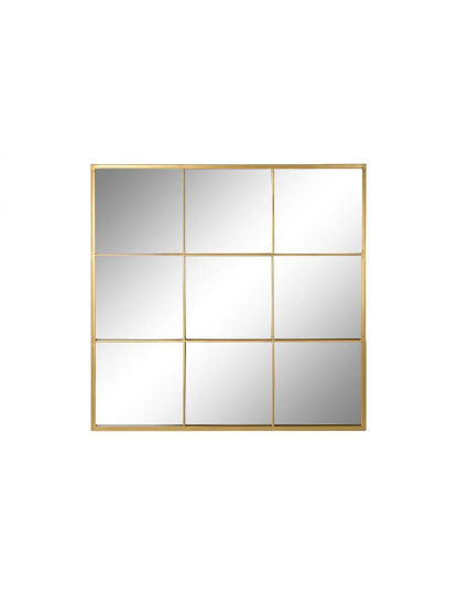 imagem de Espelho Ferro Vidro Ventana Dourado 1