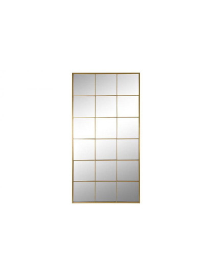 imagem de Espelho Ferro Vidro Ventana Dourado 1