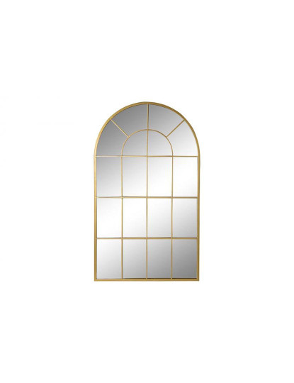 imagem de Espelho Ferro Vidro Ventana Dourado 1