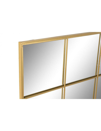 imagem de Espelho Ferro Vidro Ventana Dourado 2