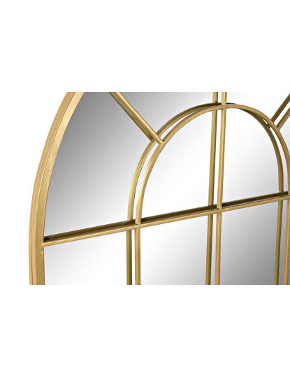 imagem de Espelho Ferro Vidro Ventana Dourado 2