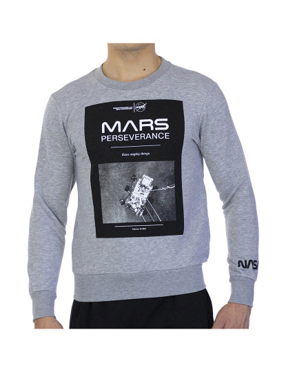 imagem de Sweatshirt com logotipo grande Homem Cinza1