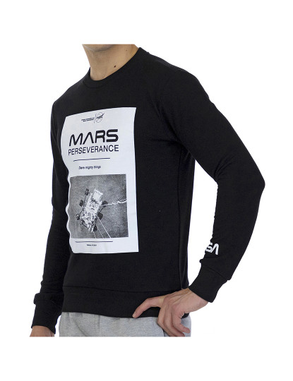 imagem de Sweatshirt com logotipo grande Homem Preto2