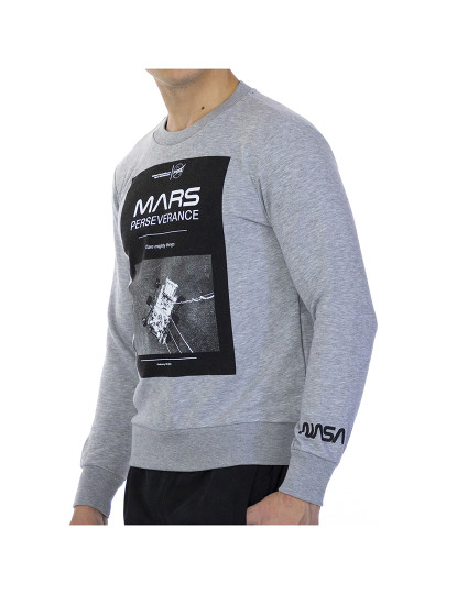 imagem de Sweatshirt com logotipo grande Homem Cinza2